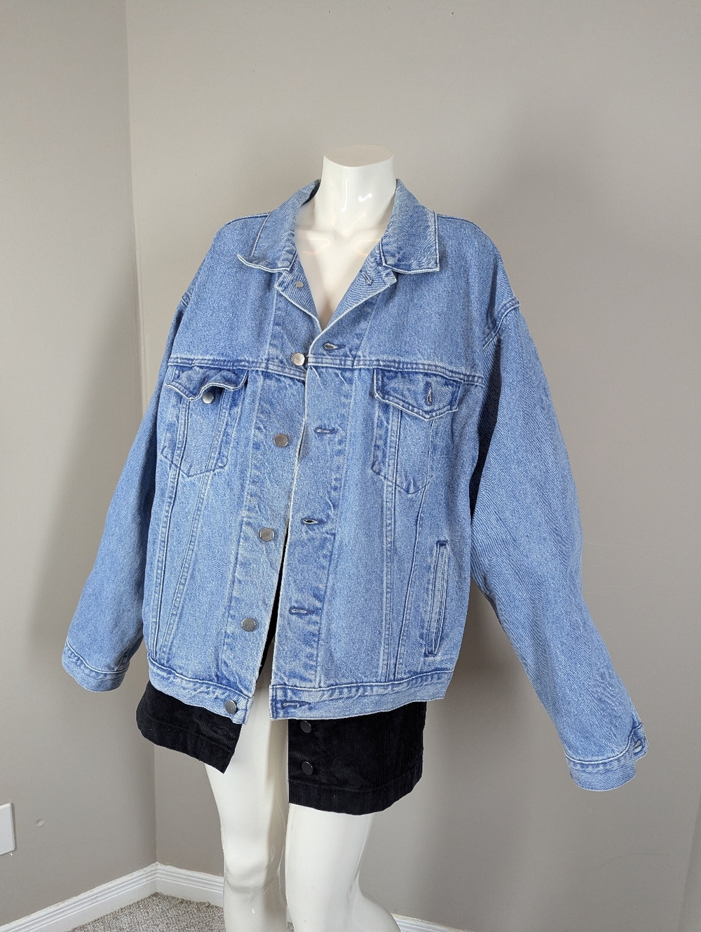 Vintage 90s Pepsi Denim Jacket XL Oversized Trucker Workwear  Blue Jean Coat